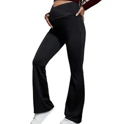 Maternity Pants Summer Maternity Ice Silk Pants Summer Maternity Wear Wide-leg Pants Thin Outer Wear Loose Pleated Pants