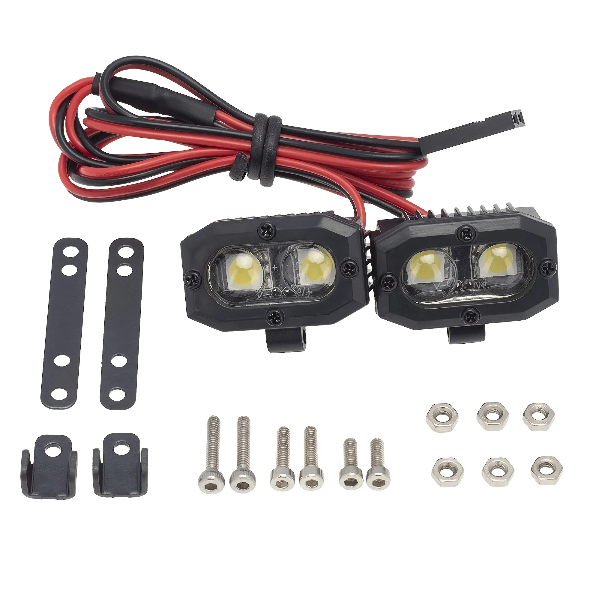 

GLOBACT RC Lights Светодиодные прожекторы 1/10 RC Гусеничные аксессуары для осевого SCX10 90046 Traxxas TRX4 TRX6 Wraith RR10 MST Redcat Gen8
