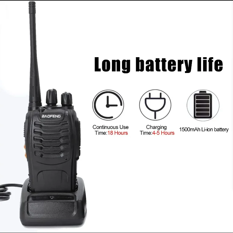 Walperforated Talkie BF 400 s walperforé talperforé de largo alcance Original Factory Long Range Ht Baofeng BF-888s radio bidirectionnelle 470-888 MHz UHF