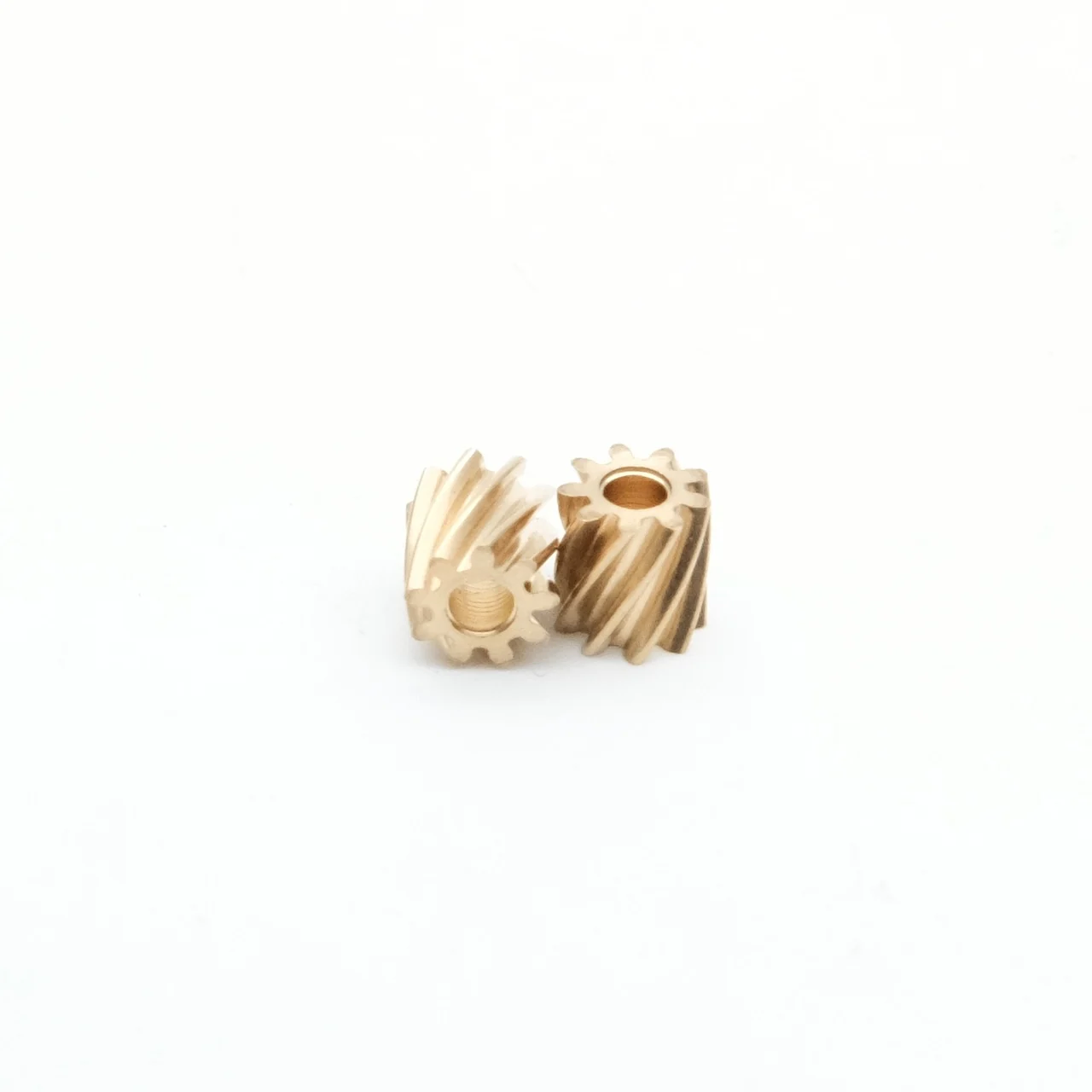 

0.4M Small Spiral Bevel Gear 0.4M 9T 2mm 6.5/26-Degree Cylindrical Metal Motor Shaft Gear For Precision Gearing Applications