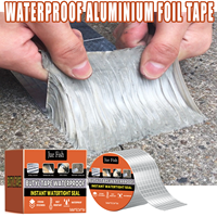 Waterproof Butyl Tape Roof Leak Repair Sealing Moisture Proof High Adhesion Self Adhesive Aluminium Foil Waterproofing Membrane