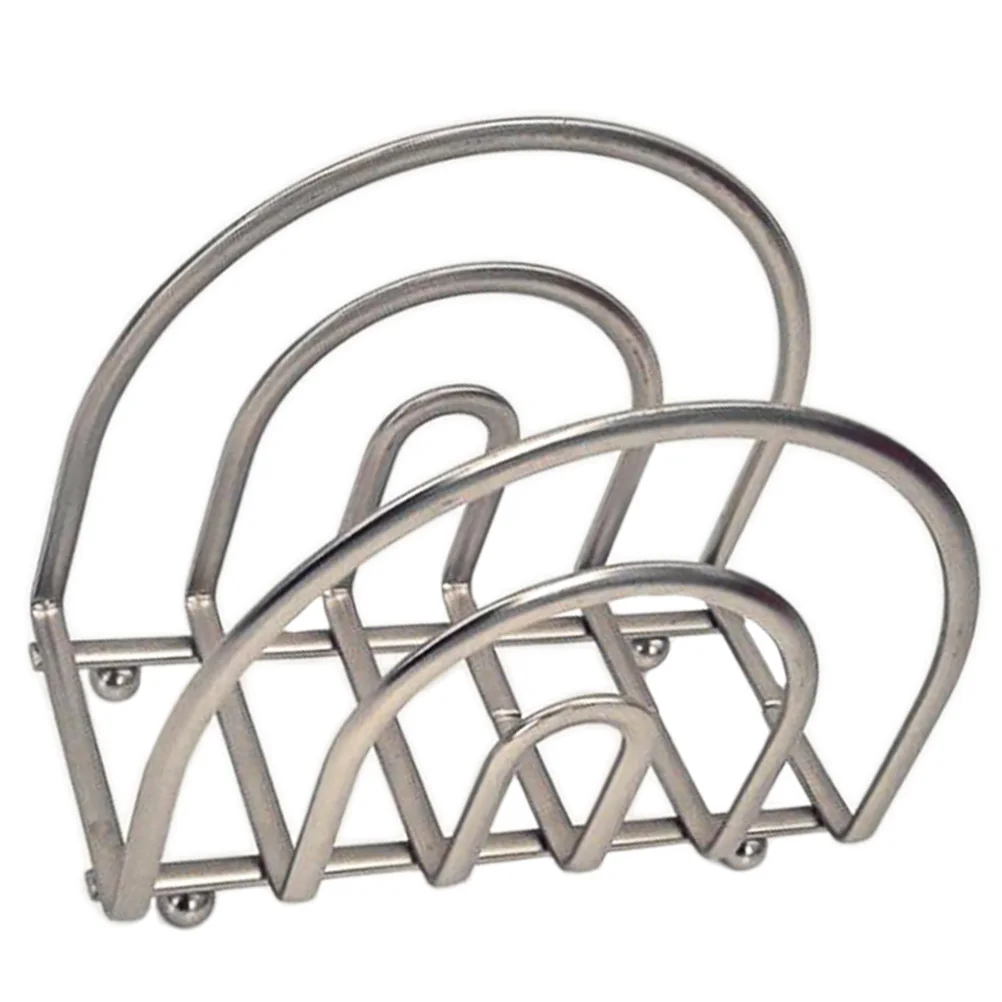 

1pc Kitchen Napkin Holder Iron Tissue Shelf Paper Storage Silver Modern Design Bathroom Home Toilet Supplies Paper