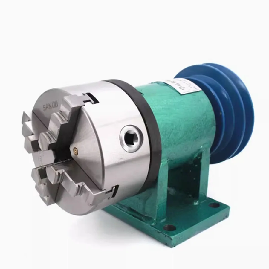 Lathe spindle woodworking DIY metal assembly Buddha bead machine three claw four claw self centering chuck modification kit