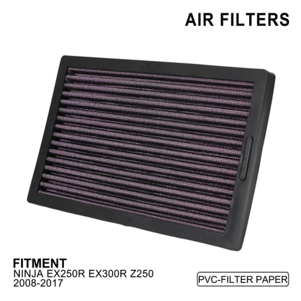 Air Filter Cleaner For NINJA EX250R EX300R Z250 2008 2009 2010 2011 2012 2013-2017 Motorcycle Parts Scooter Dirt Pit Bike