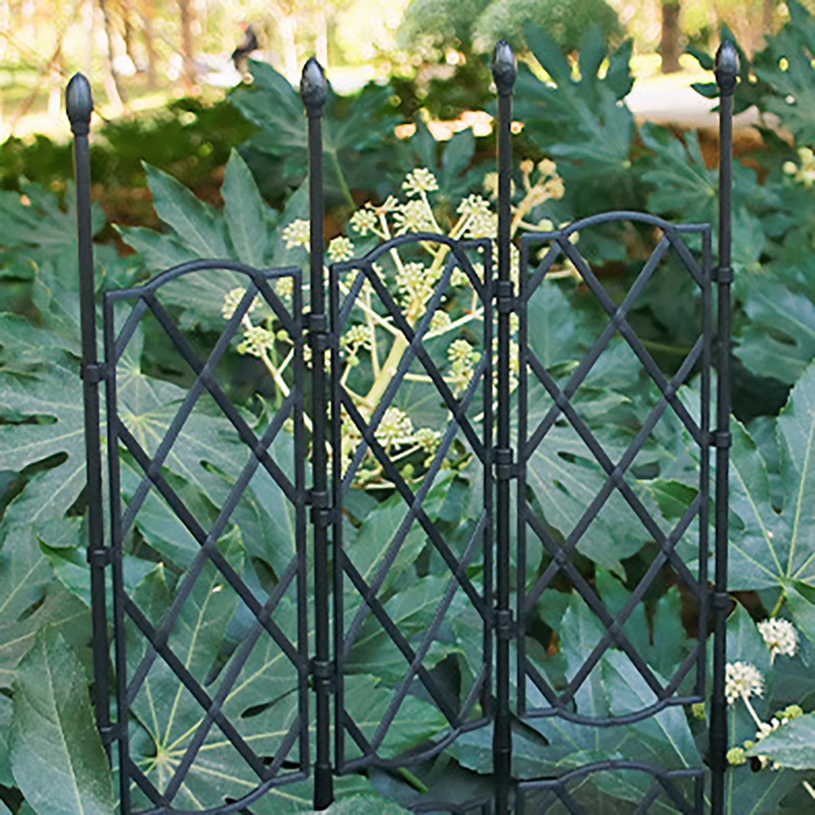 Garden Trellis for Climbing Plants Metal Outdoor Panel for Vines & Flowers Rustproof Garden Plant Climbing Trainer for Pot Plant