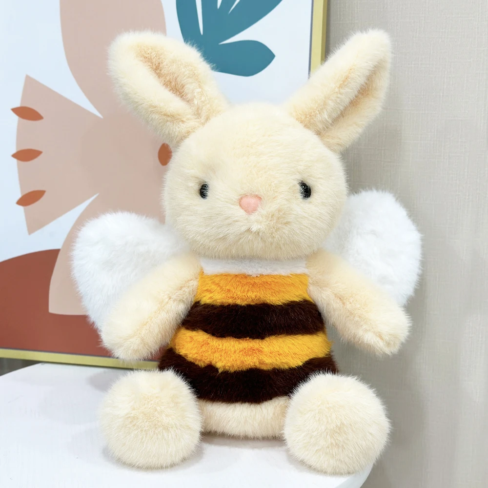 Schattig konijn pluche met bij Fun eigenzinnig speelgoed pluche bij pop tas charme konijn pluche charme kindercadeau