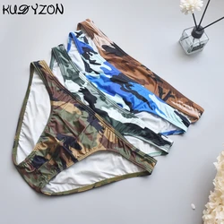 Men Underwear Sexy Men's Camouflage Briefs Cuecas Calzoncillos Bikini U Pouch Briefs Underpants Mens Breathable Lingeries