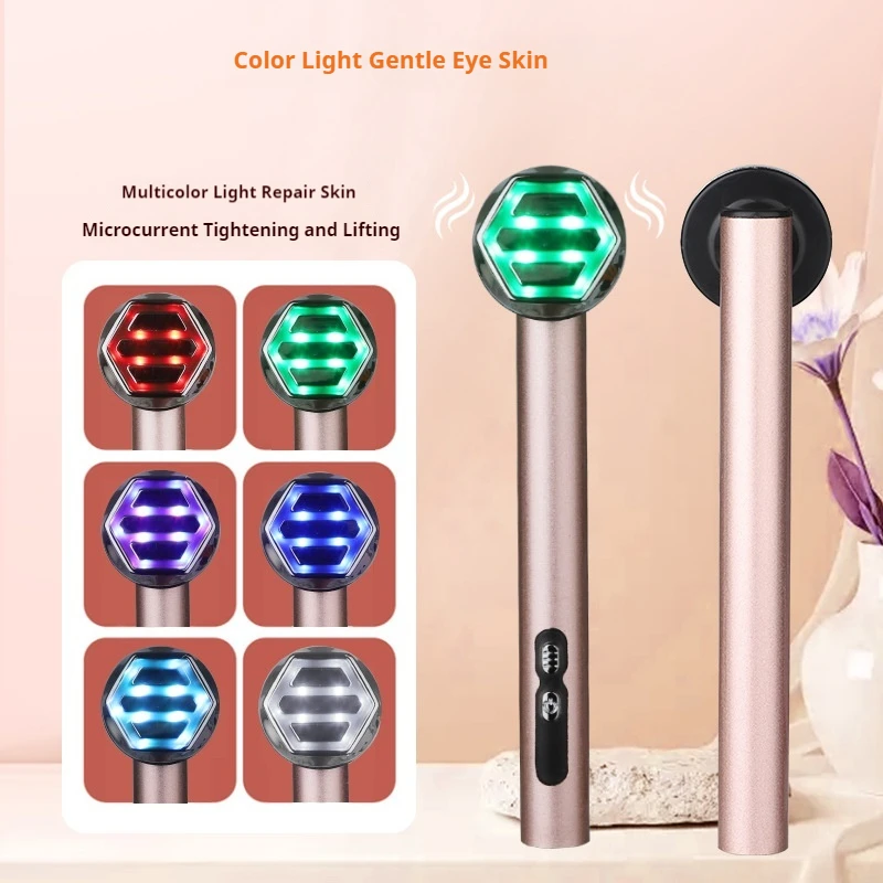 

Home Use Beauty Skin Rejuvenation Mini Vibrating Eye LED Massager Wand