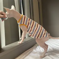 Camiseta de verano para gatos sin pelo - Devon Rex y Sphynx