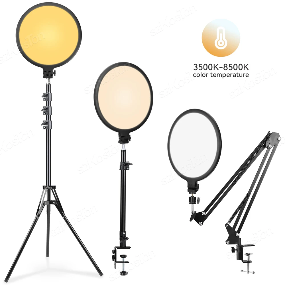 

26CM Photo Ringlight LED Professional Selfie Ring Light Lamp Photography Lighting With Tripod Stand Holder For Youtube Video