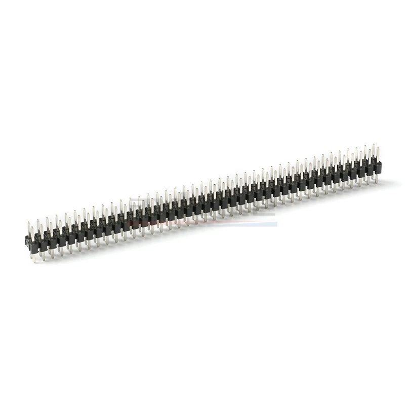 Cabezal de Pin macho de 2,0mm, conector PCB de 2MM, 2,0, 2P, 3P, 4P, 5P, 6P, 7P, 8P, 10P, 12P, 14P, 15P, 20P, 40P, doble fila individual, 20 piezas