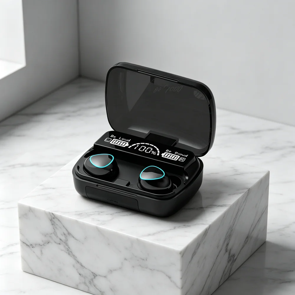 

Bluetooth Earphones Handfree LED Dispay Headphones Bluetooth HiFi Stereo Music Wireless Earbuds Waterproof Gaming Headset