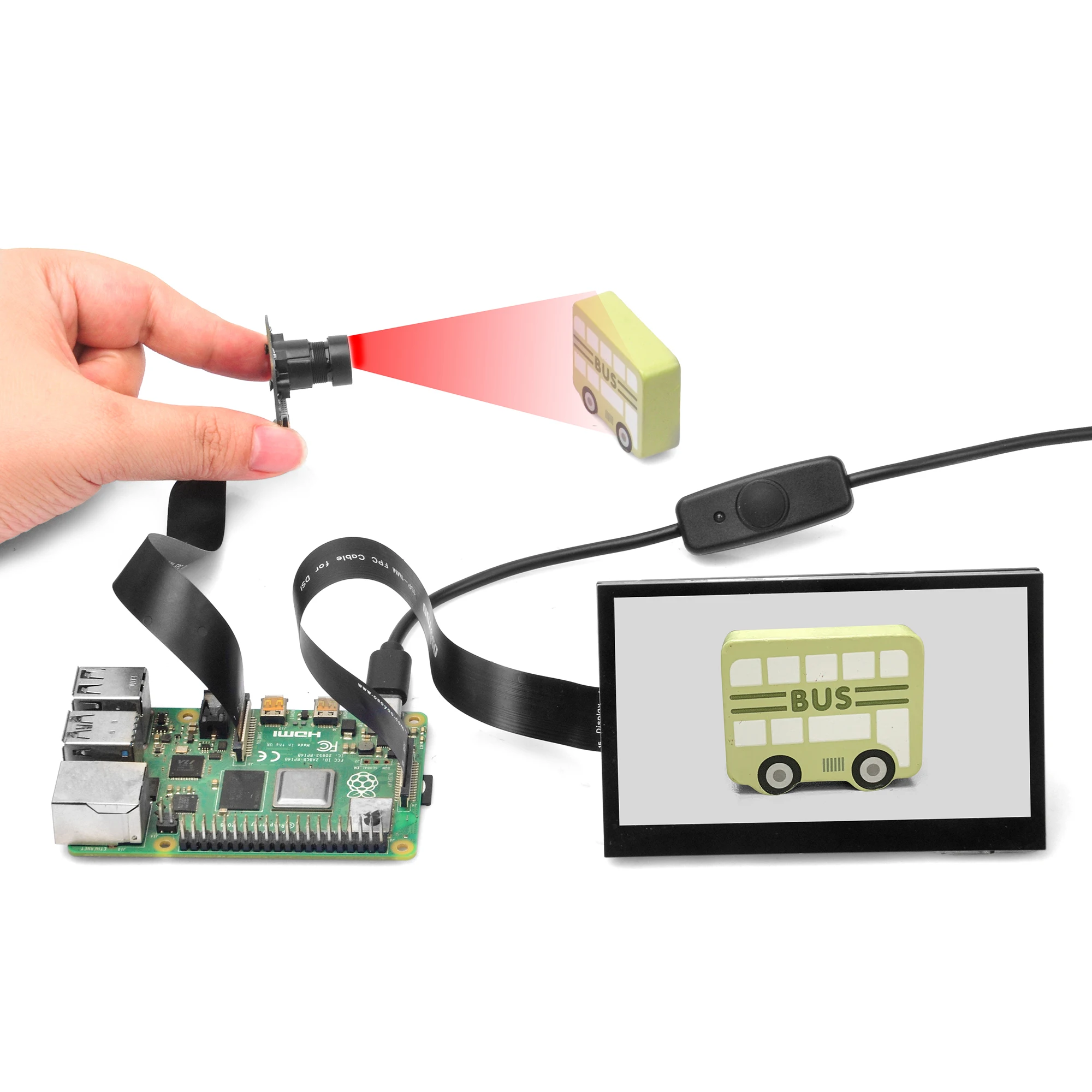 Imagem -05 - Osoyoo Ribbon Flex Extensão para Raspberry pi Filme de Capa Alta Precisão Anti-interferência 15pin mm Pitch Grupo 200 mm