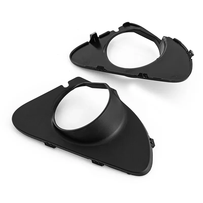 

2X Front Bumper Car Fog Light Covers Frame Surround 51117055525 51117055526 For BMW 6 Series E63 E64 2004-2010 2Door