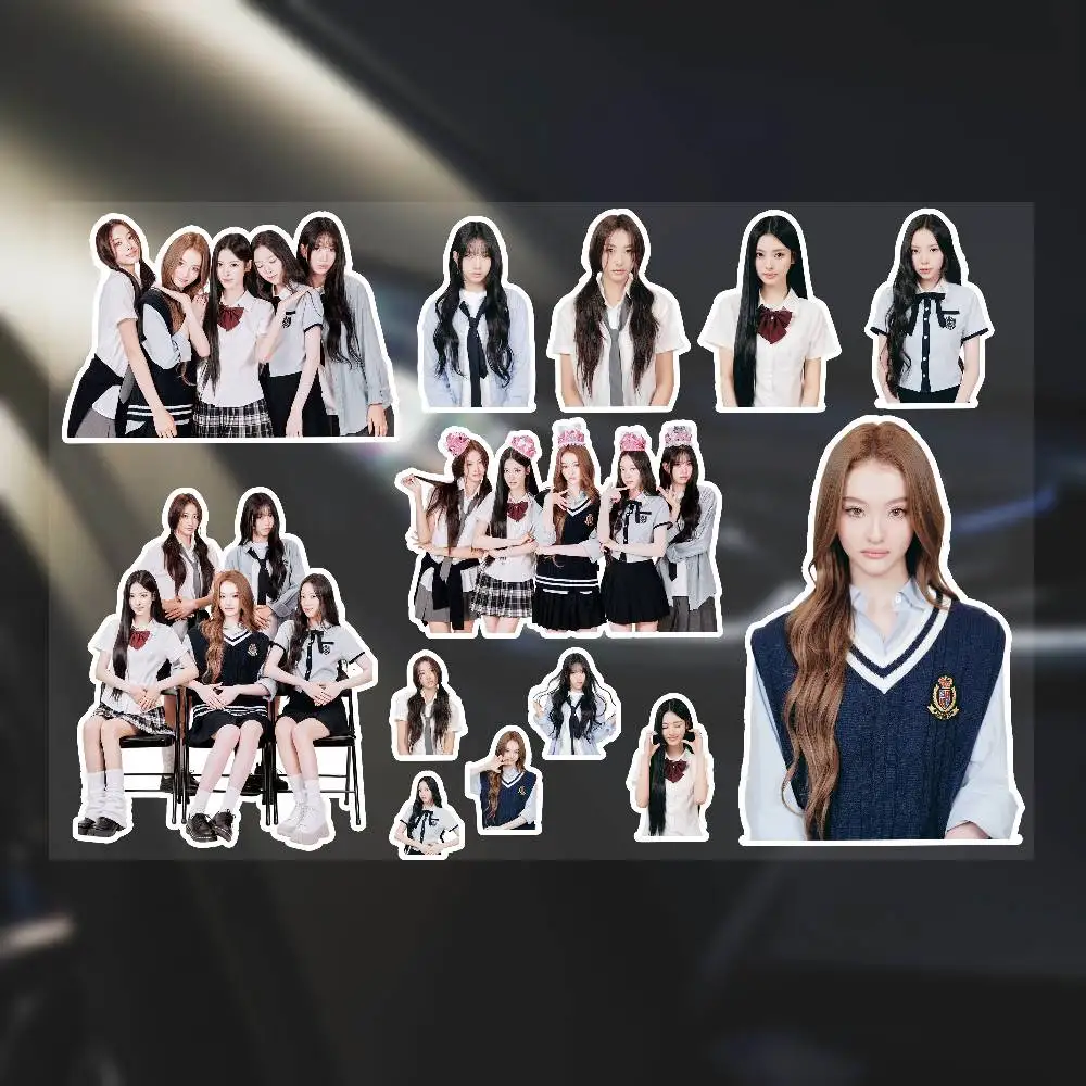 ملصقات Kpop MEOVV لجرافيتي لوح التزلج والكمبيوتر المحمول وزجاجة المياه لعبة الدراجة النارية للأطفال وإكسسوارات الديكور