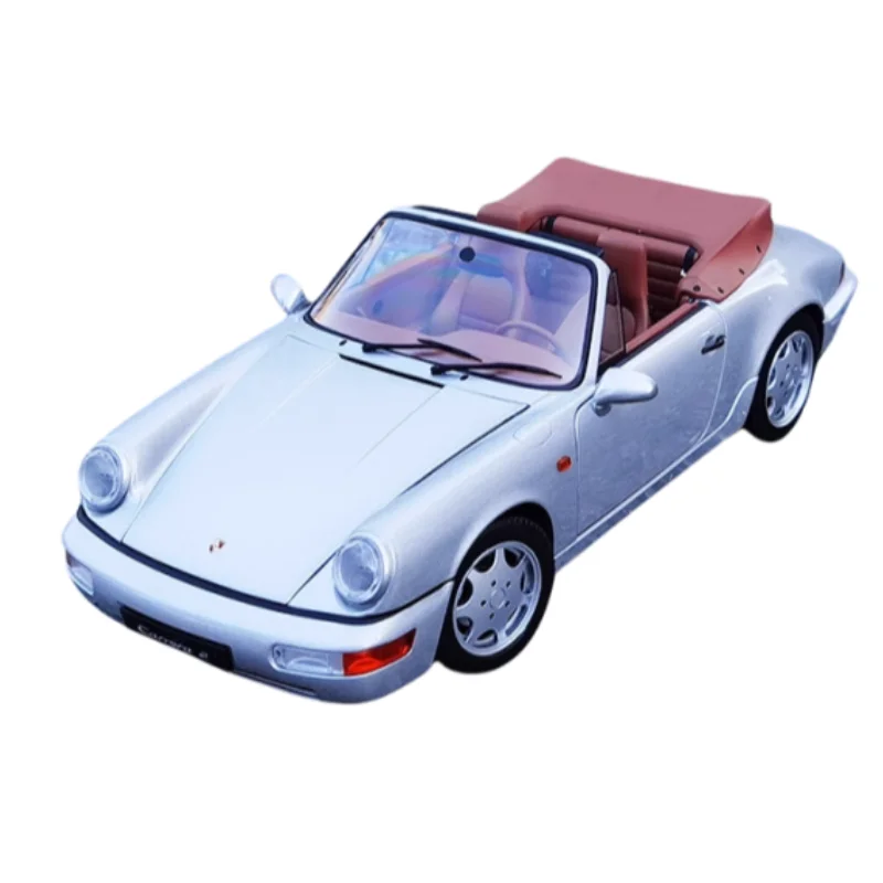 1:18 Porsche 911 Carrera 4 1992 simulation alloy model, children's collection of decorative toys, holiday gifts for friends.