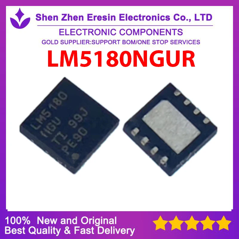 Free shipping  1PCS/LOT  LM5180NGUR  QFN8   New and original