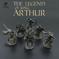 War Chess Table Game Ornaments Decorations Crafts Copper Legend of King Arthur Soldiers Dolls Army Legion Model Toy Figurine