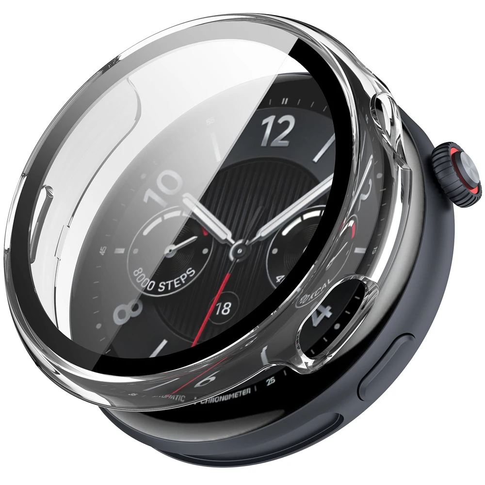 1x Glass PC Screen Full Cover Case For Vivo Watch 5 Protector Bumper Skin SmartWatch Accessories