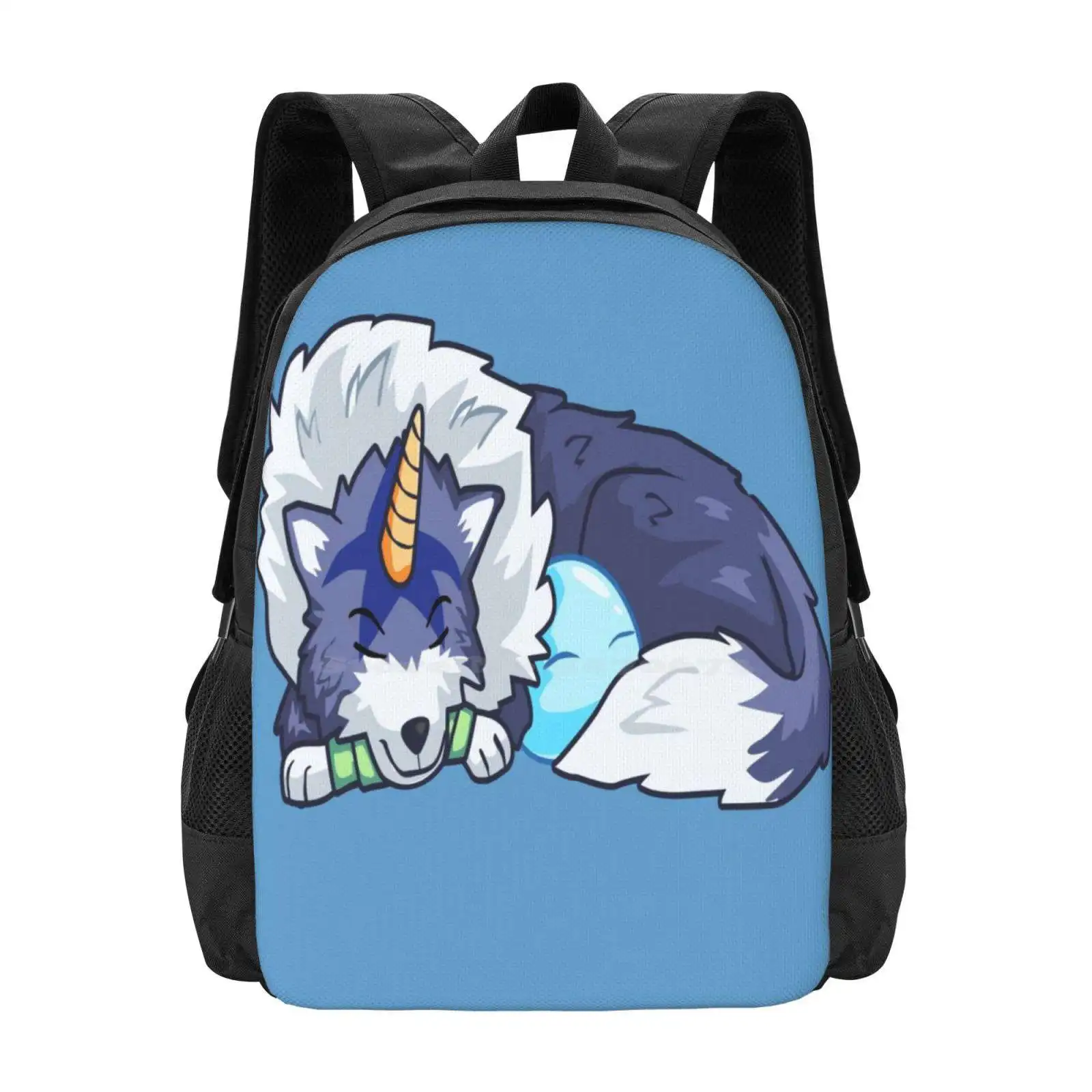 That Time I Got Reincarnated As A Slime-Ranga And Rimuru Sleeping Teen College Student Backpack Pattern Design Bags Anime Manga