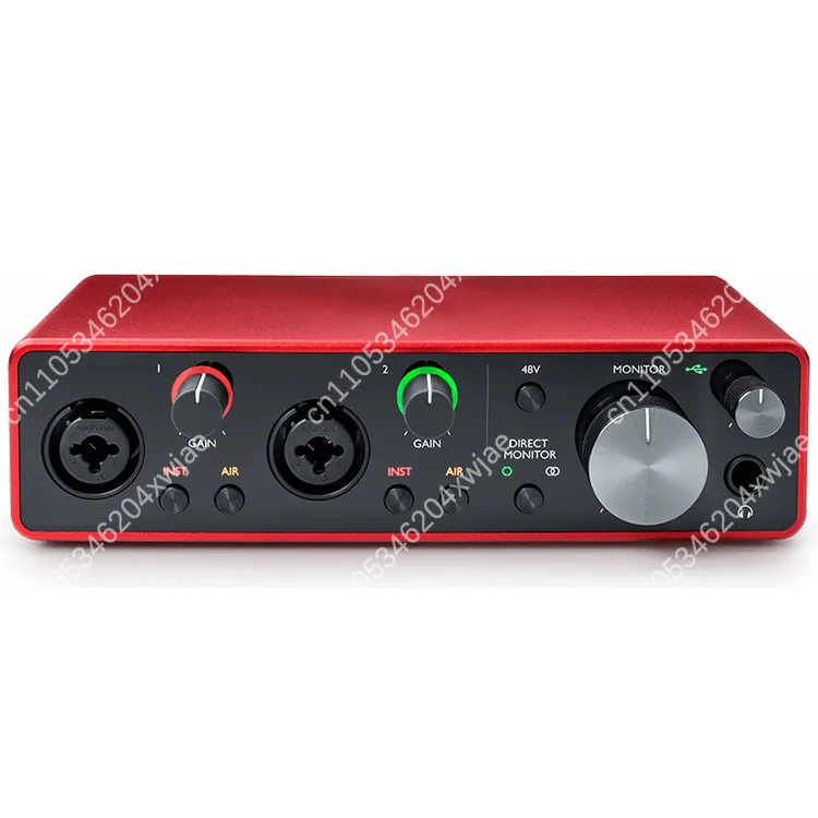 2I2 3세대 전문가용 컴퓨터 USB 외장 사운드 카드 더빙 라이브 스트리밍 카라오케 녹음 악기 편곡