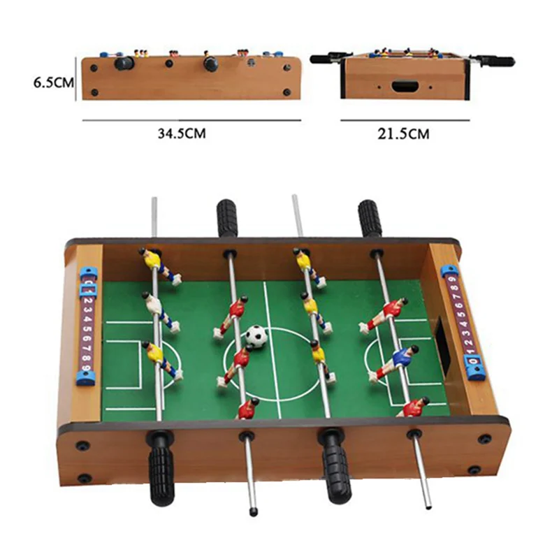 Mesa de fútbol para niños, mesa de madera, Mini mesa educativa para interiores, juego de fútbol esencial para acampar