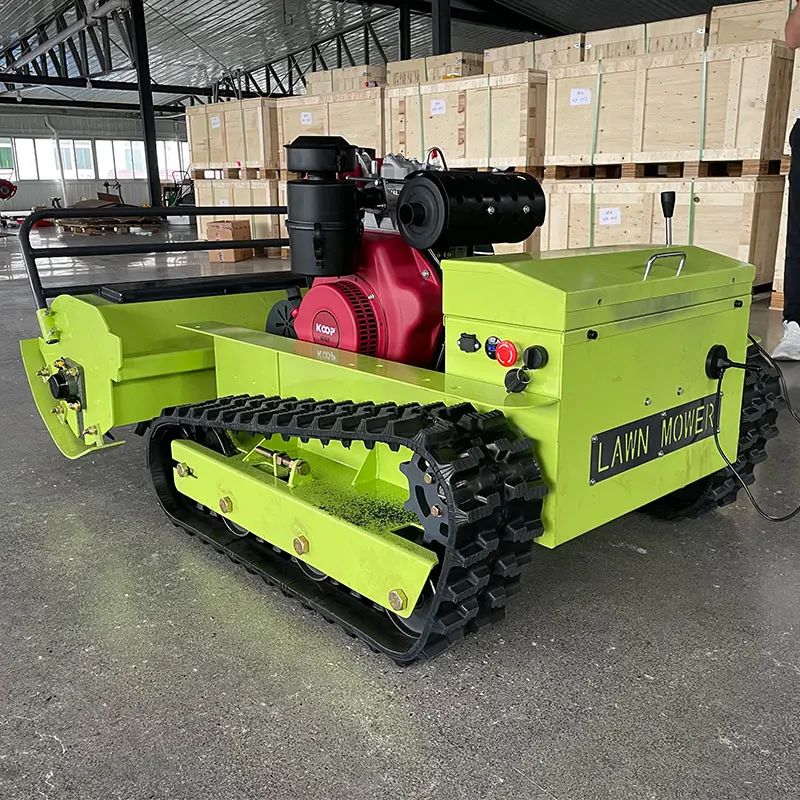 

Electric crawler lawn mower AI robot lawn mower new remote control lawn mower agricultural core engine motor
