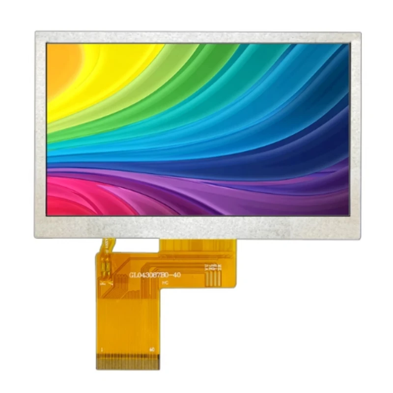 4.3 palec TFT LCD obrazovka RGB rozhraní 480x272 high-definition IPS zásuvné 40PIN s kapacitní dotek