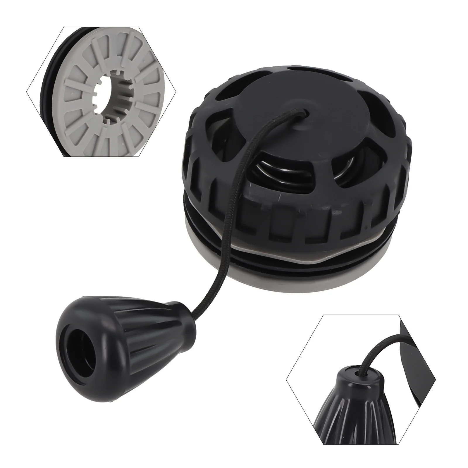 Practical Quality Over Pressure Valve Diving Dump Lightweight Black Relief Replacement Standard W/string Lanyard 1/2PCS
