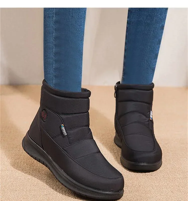 2023 Women Snow Boots Winter Waterproof Women Ankle Boots Fashion Comfortable Platform Warm Plush Winter Cotton Shoe Botas Mujer