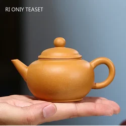 100ml Chinese Yixing Purple Clay Teapot Raw Ore Section Mud Home Tea Pot Ball Hole Filtration Zisha Kettle Handmade Tea Set