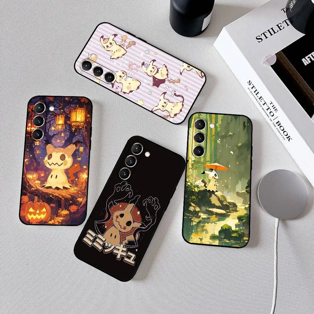 

N-MimikyuES-S Phone Case Black Ultra-thin Shockproof Case For Samsung S24/S25/S22/S30/Note20/Lite/Ultra/5G/Plus/FE