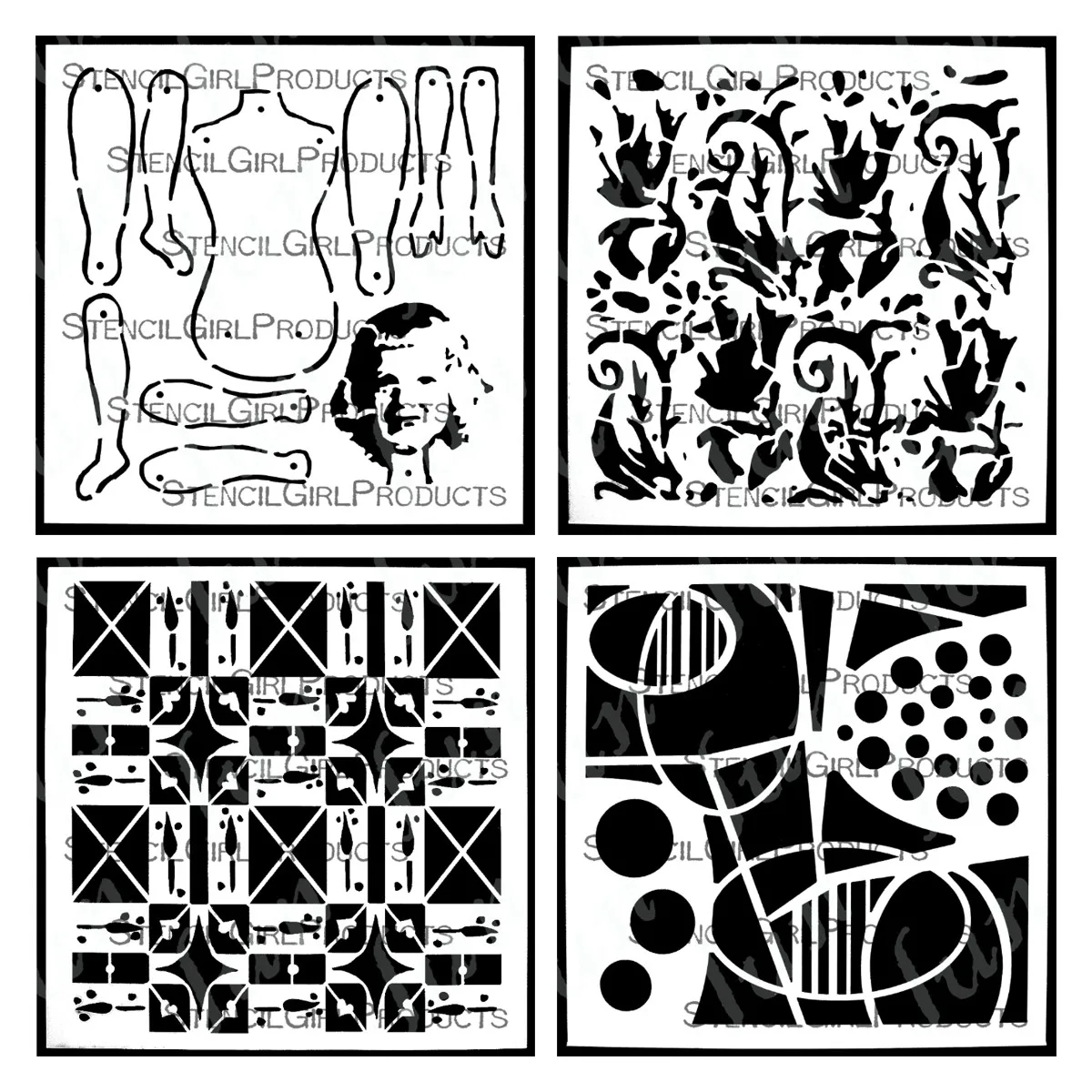 

Reusable Crafts Paper Doll Layering Stencils Template DIY Drawing Scrapbooking Coloring Greeting Cards Stencil Template Embossed