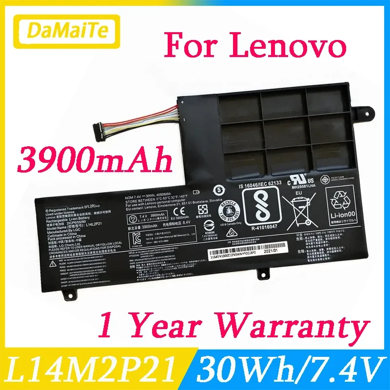 

Damaite L14M2P21 L14L2P21 L14C2P21 Laptop Battery For Lenovo 330S-14AST 330S-14IKB 330S-15ARR 330S-15AST 330S-15IKB 310S-14AST