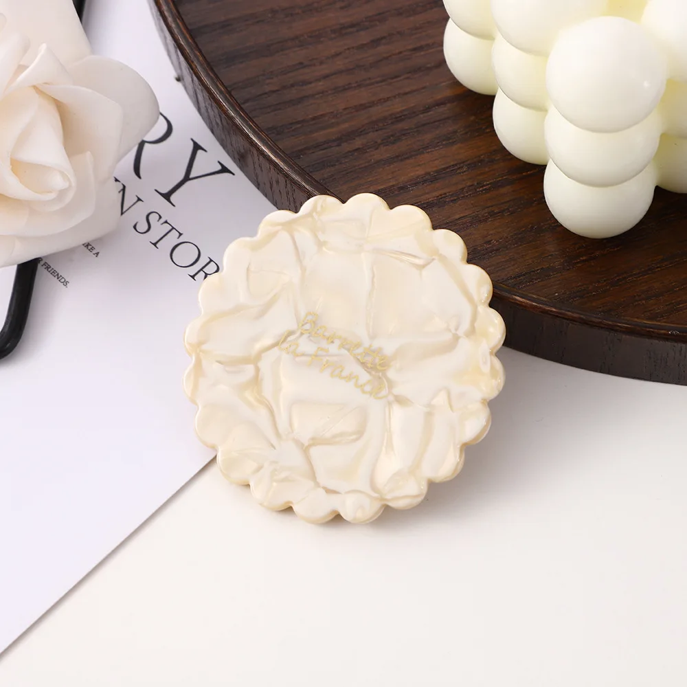 Sunflower Shaped Acetic Acid Makeup Mirror Handheld Mirror Hand Mirror SPA Salon Compact Acetic Mirrors For Women Girl