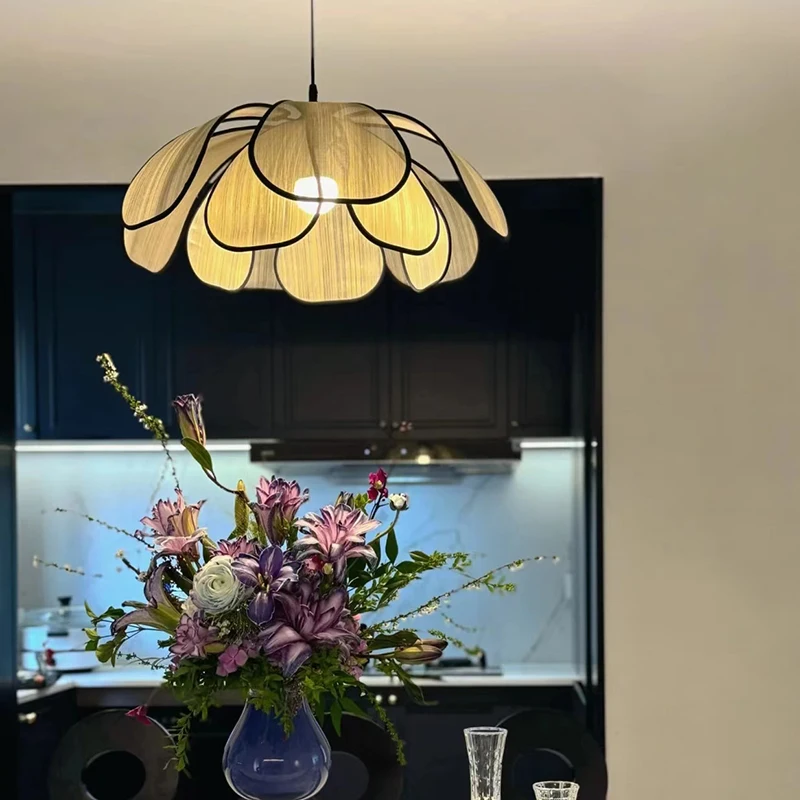 

Nordic Fabric Ceiling Chandelier Living Room Bedroom Restaurant Modern Led Pendant Lights Decoration Home Lighting Hanging Lamps