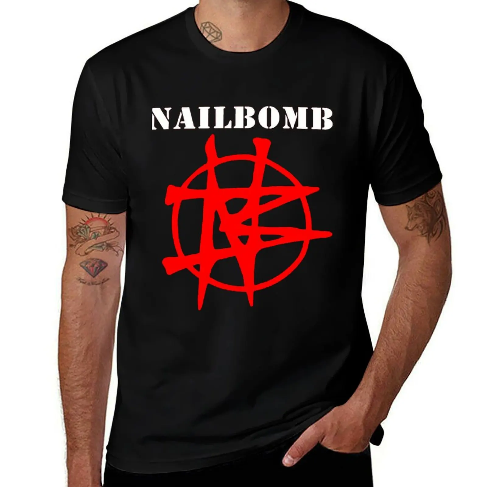 

Nailbomb Band Logo T-Shirt anime t shirts oversize man t shirt summer cotton t shirt pack T-Shirt