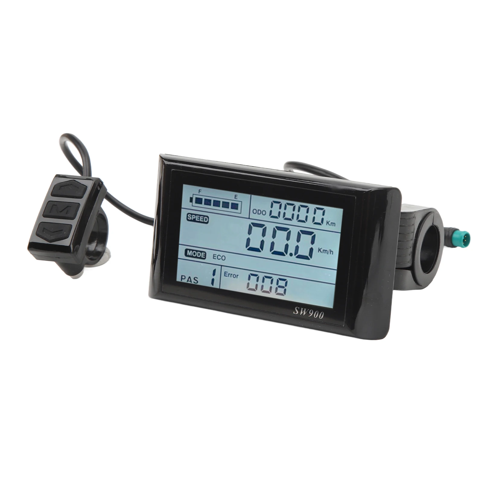 Electric Bike LCD Display 5 Pin 24V 36V 48V Lightweight Waterproof Electric Bike Display Panel Screen