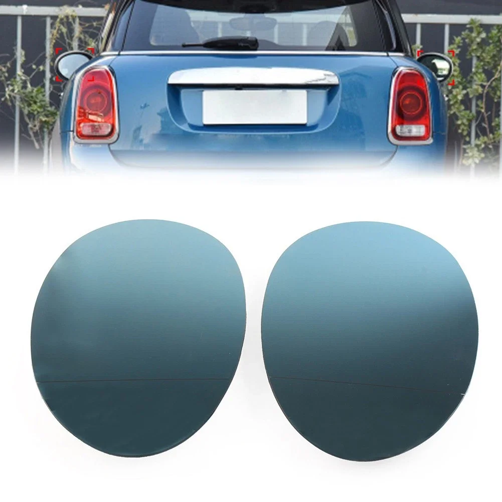 Bule Heated Door Wing Rearview Side Mirror Glass For BMW Mini Clubman Hatch 5DR 2DR Cabrio F54 F55 F56 F57 F60 2015-2020