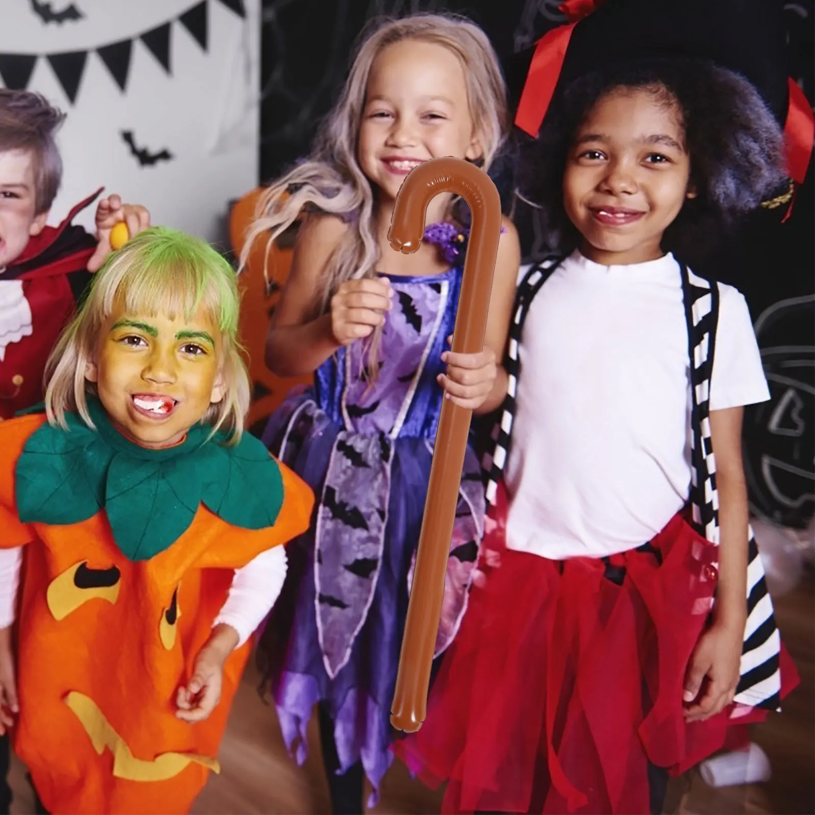 휴대용 풍선 지팡이 소품, 가볍고 튼튼한 PVC 소재의 파티용품, 장식용 보행 지팡이