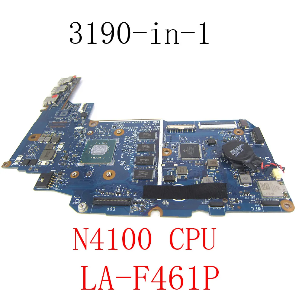 

For DELL INSPIRON 3190 2-in-1 Laptop Motherboard CPU N4100 LA-F461P CN-038F0D Notebook mainboard full test