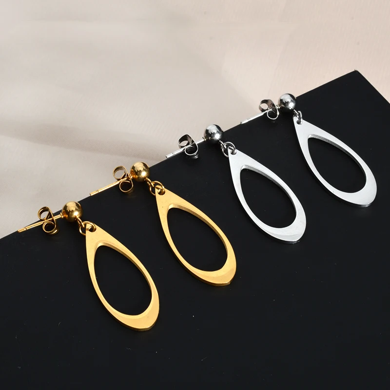 CHARMOMENT Ellipsoid Hanging Hoop Piercing Earrings Vintage Luxury Beauty Designer Jewelry punk Korean Fashion Festival Daily