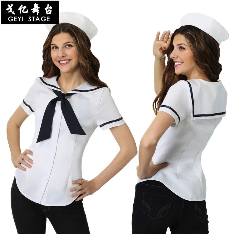 Halloween carnival party party stage performance costumes cos female sailor seaman sailor costume