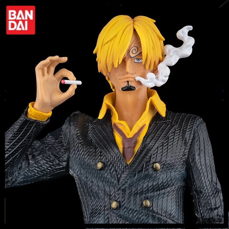 Anime One Piece Series Large Fantasy Smoking Bright Suit Action Figure Yamazaki Black Or White Model Ornament Kid Birthday Gift