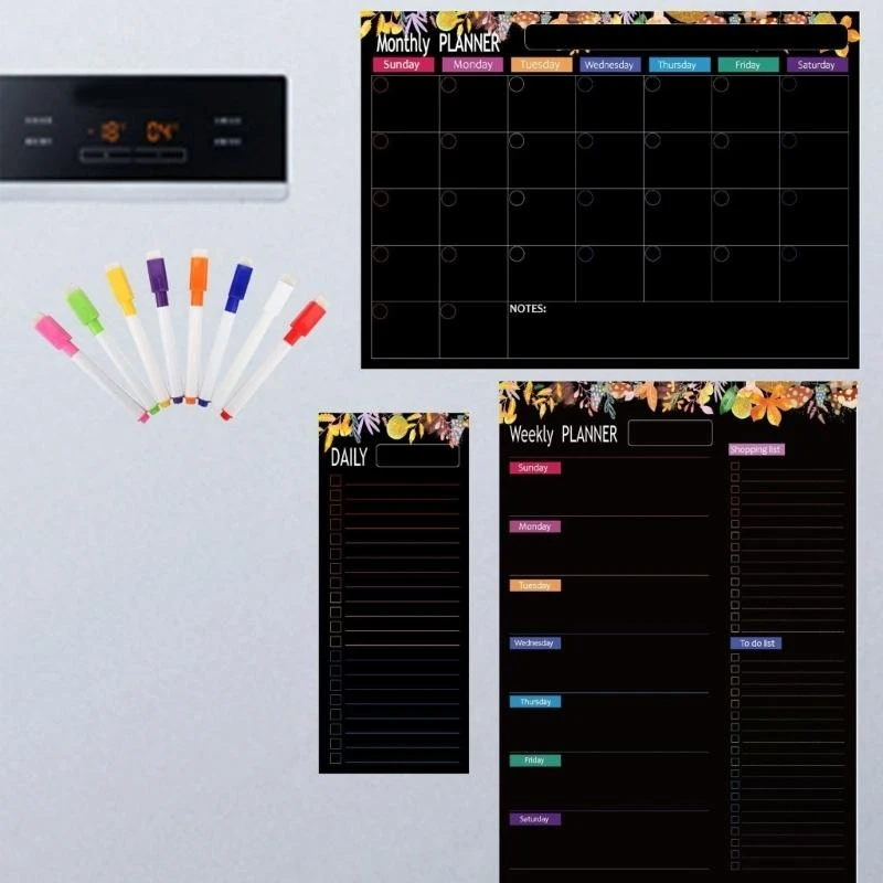 Магнитный календарь магнитного холодильника Магнитный календарь еженедельный еженедельный планировщик