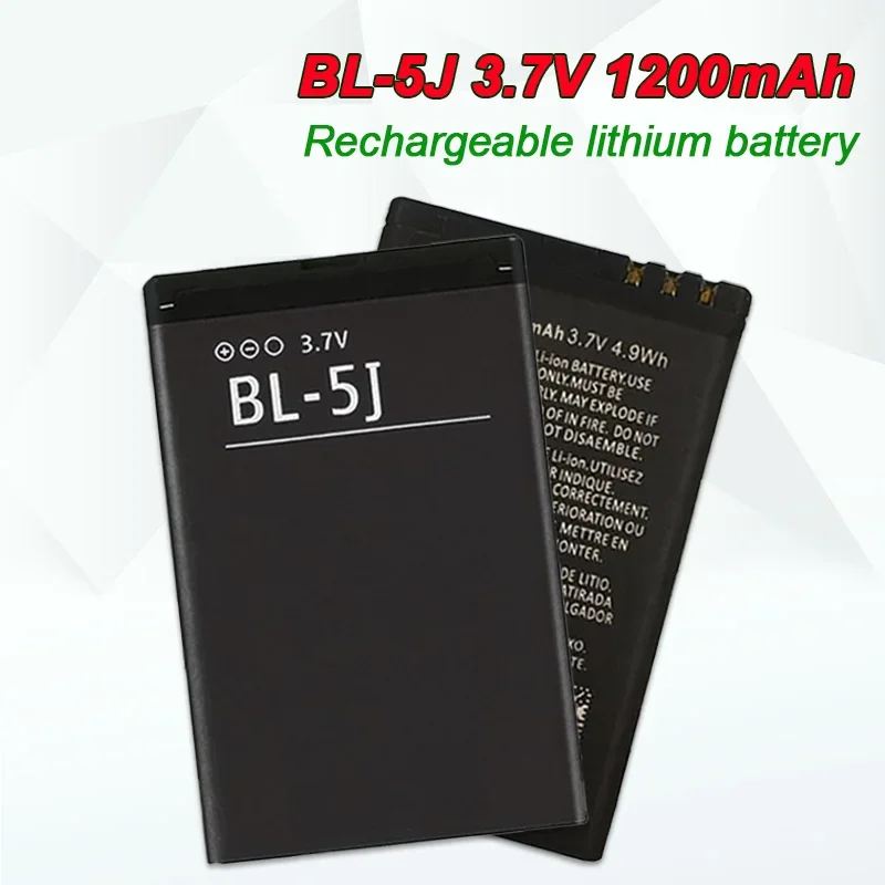 BL 5J batería de iones de litio Bl5J 1200mAh para Nokia X1-01 X6 5230 5233 N900 C3 5802i 5235 5900 5800XM Bl-5j baterías de teléfonos móviles