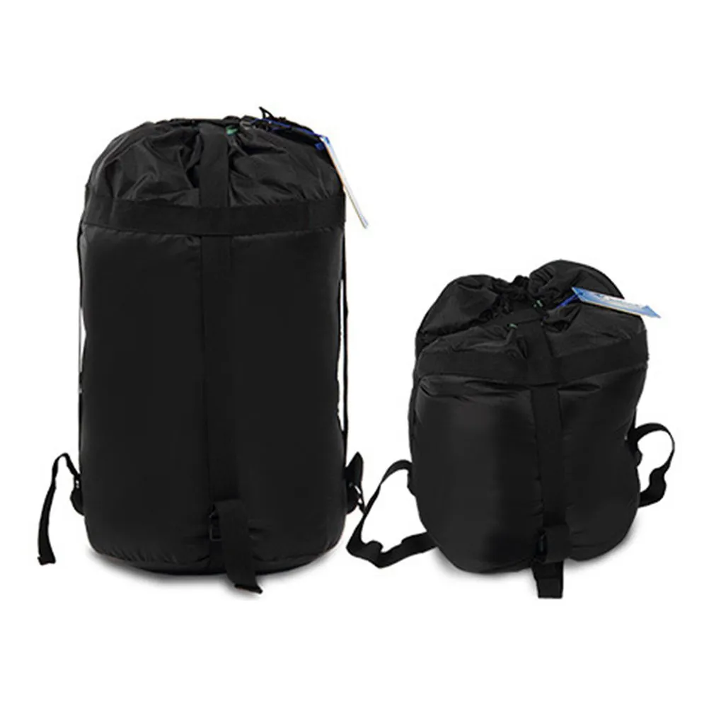 Black Compression Bag for Sleeping Bag Heavy Duty Reinforced Seams Maximum Capacity Space Saving Foldable Waterproof Dust Snow