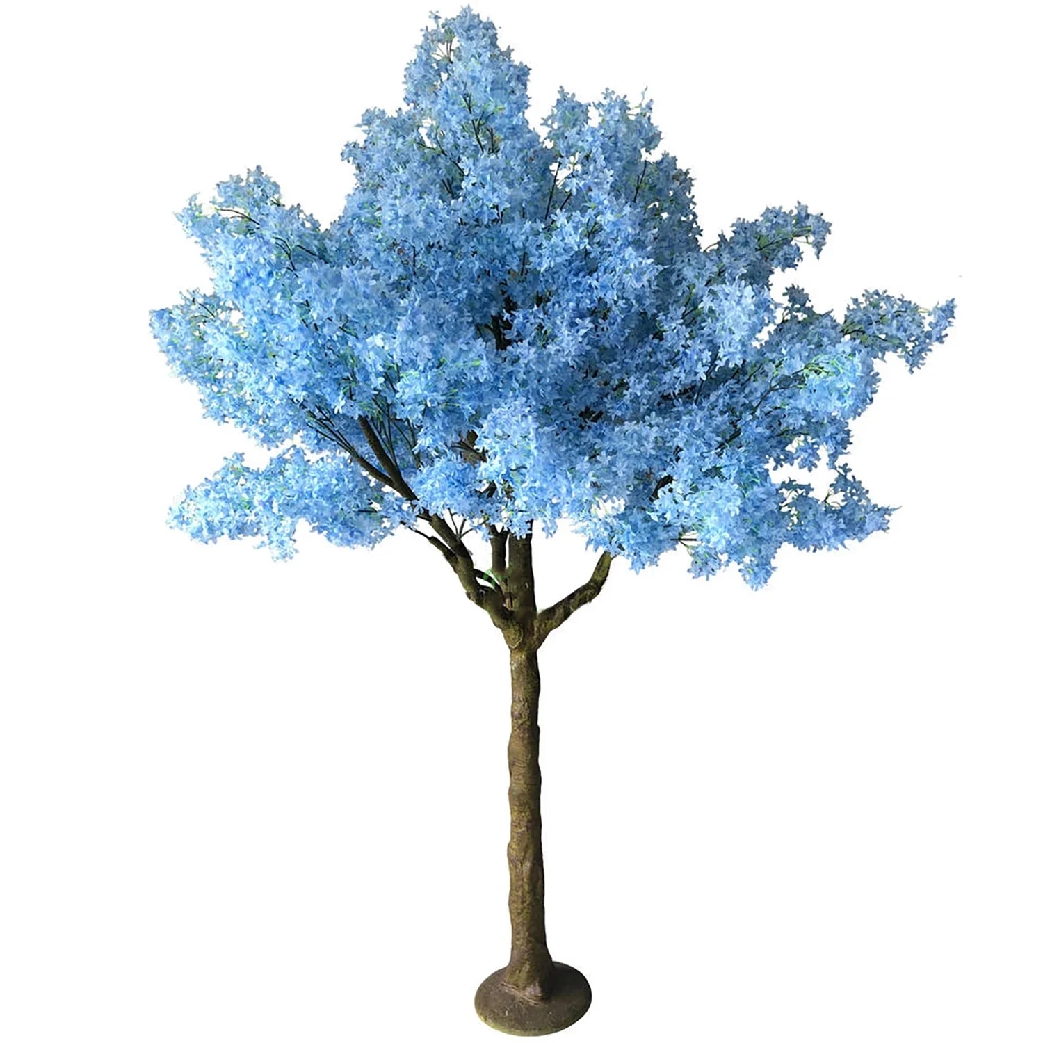 Artificial Cherry Blossom Tree Wedding Table Decoration for Indoor usage Mini Cherry Blossom Tree Blue