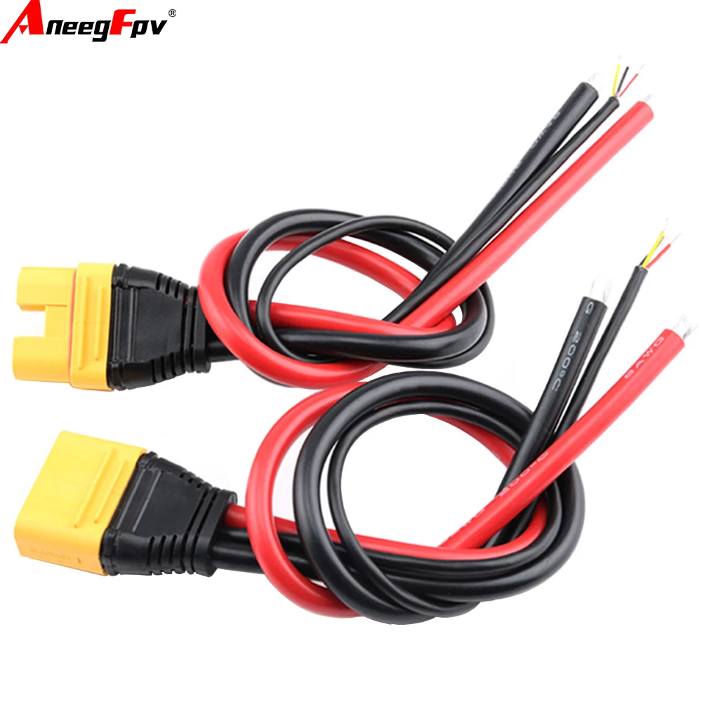 Amass AS150U 70A Copper Plated Male Female Plug Connector Resistance Adapter Cable 55CM 35CM for RC Racing FPV Drone Model Parts