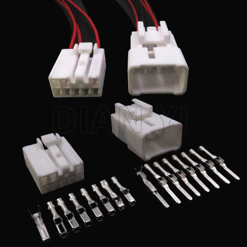 

1 комплект, 8-контактная автомобильная розетка с терминалом, автоматическая сборка переменного тока, автомобильный навигационный разъем MG 651050 Для Toyota MG 641053